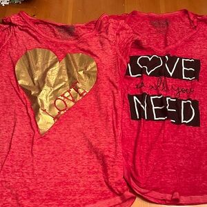 Valentine’s fitted tee duo